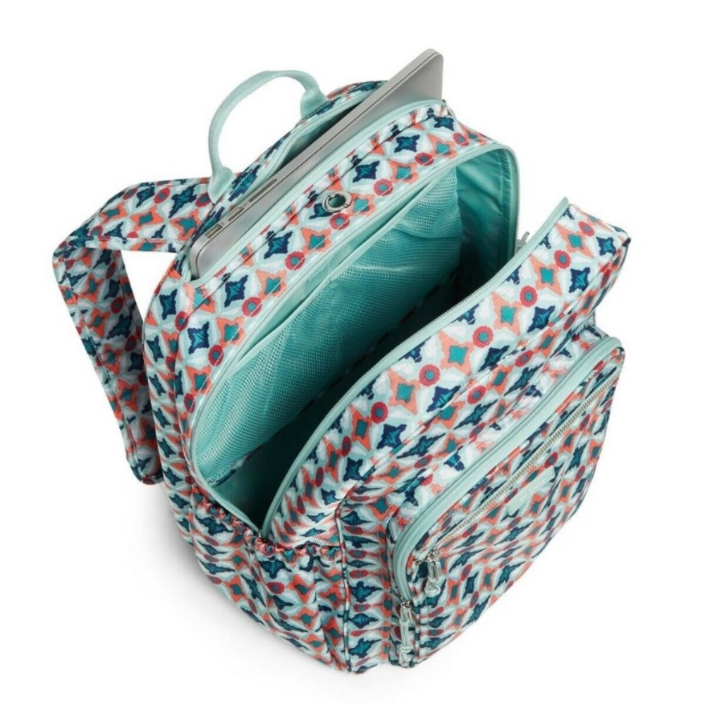 NWT VERA BRADLEY LIGHTEN UP STUDY HALL WATER GEO